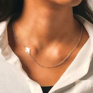 ʕ·ᴥ·ʔSimple Bird Chain Necklace Silver Short Dove Necklace